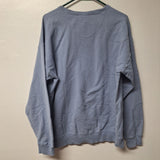 Comfort Wash Natire Sweatshirt Crewneck Blue Nature Backs Womens Large