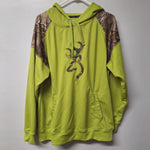 Browning Green Camouflage Hoodie Sweatshirt Bright Mens Large Hunting Yooper