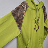 Browning Green Camouflage Hoodie Sweatshirt Bright Mens Large Hunting Yooper