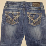 Rock and Roll Cowgirl Jeans Pants Denim Bling Fair Show Flashy Womens 30 x 32