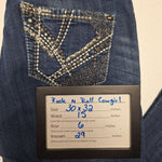 Rock and Roll Cowgirl Jeans Pants Denim Bling Fair Show Flashy Womens 30 x 32