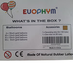 Euophym Balloon Garland Arch Kit Assorted Gold Balloons Glue Dots Decor Strip