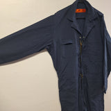 Red Kap Coveralls Work Uniform Blue Mens Large Lightweight Pockets Zipper Snaps