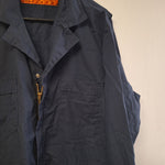 Red Kap Coveralls Work Uniform Blue Mens Large Lightweight Pockets Zipper Snaps