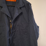 Red Kap Coveralls Work Uniform Blue Mens Large Lightweight Pockets Zipper Snaps