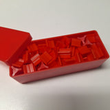 Red Castle Risk 1990 Board Game Replacement Pieces Tokens Plastic Case Box