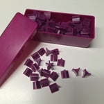 Purple Castle Risk 1990 Board Game Replacement Pieces Tokens Plastic Case Box