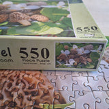 The Great Morel Mushroom Puzzle 550 Piece Michigan USA Rock Trillium Flower