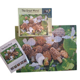 The Great Morel Mushroom Puzzle 550 Piece Michigan USA Rock Trillium Flower