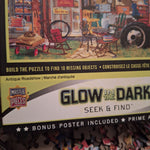 Glow Puzzle Seek Find Hidden Images Bonus 500 Piece Farm Antiques Tractor Thrift