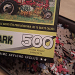 Glow Puzzle Seek Find Hidden Images Bonus 500 Piece Farm Antiques Tractor Thrift