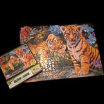 Glow Tiger Puzzle 500 Pieces Hodden Flowers Koi Fish Dark