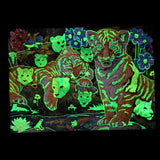 Glow Tiger Puzzle 500 Pieces Hodden Flowers Koi Fish Dark