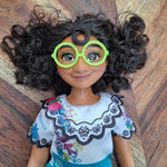 Disney Encanto Mirabel Madrigal Doll 11 Inch Removable Shoes Curly Hair Glasses