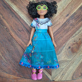 Disney Encanto Mirabel Madrigal Doll 11 Inch Removable Shoes Curly Hair Glasses