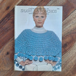 Coats & Clarks 207 Shawl Poncho Knit Crochet 1972 Vintage Booklet Stitch Learn