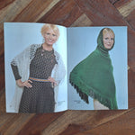 Coats & Clarks 207 Shawl Poncho Knit Crochet 1972 Vintage Booklet Stitch Learn