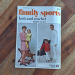 Family Sports Knit Crochet Star Booklet 219 American Thread Learn Indian Nehru