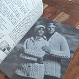 Sweaters His Hers She Knit Crochet Star Booklet 223 American Thread Cardigan