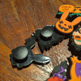 Halloween Shoe Charms Horror Batty Benit Pumpkin Devil Hearts Bebes Rubber