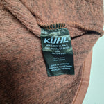 Kuhl Ascendyr Hoodie Rust Red Womens XL Pockets Full Zip Sweatshirt Warm