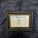 Vince Camuto Blue Jacket Full Zip Mens Large Hooded Pockets Hiking Camp Outdoors