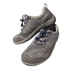 Orthofeet Shoes Sneakers No Tie Comfort Womens 8.5 Wide Gray Walking Casual