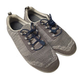 Orthofeet Shoes Sneakers No Tie Comfort Womens 8.5 Wide Gray Walking Casual