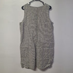 Eileen Fisher Jumper Dress Tank Gray Button Down Hemp Organic Cotton Women Large