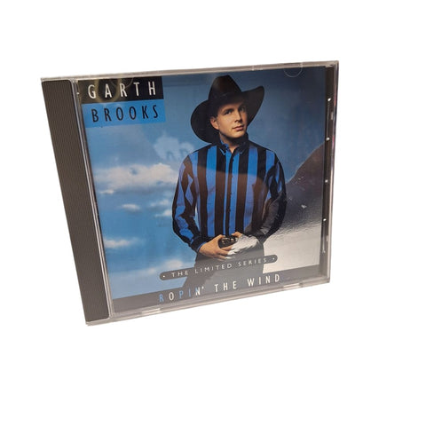Garth Brooks CDs Roping Wind Limited Series Edition Pre-owned Vintage Blue Shirt