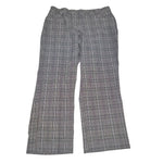 Dressbarn Pants Gray Plaid Business Slacks Womens 14W Pockets Work Office