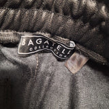 Bagatelle Collection Jogger Pants Faux Leather Black Elastic Waist Womens Small