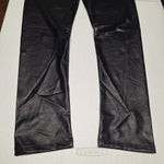 Shinestar Faux Leather Pants Leggings Stretch Black Womens Large