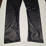Shinestar Faux Leather Pants Leggings Stretch Black Womens Large