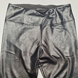 Shinestar Faux Leather Pants Leggings Stretch Black Womens Large