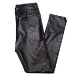 Shinestar Faux Leather Pants Leggings Stretch Black Womens Large