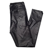 Shinestar Faux Leather Pants Leggings Stretch Black Womens Large