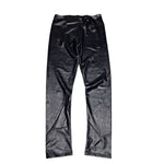 Shinestar Faux Leather Pants Leggings Stretch Black Womens Large