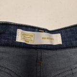 Levis High Rise Jean Shorts Cut Off Blue Distressed Ripped Womens Size 8 W29