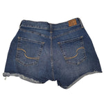 Levis High Rise Jean Shorts Cut Off Blue Distressed Ripped Womens Size 8 W29