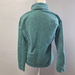 Patagonia Quarter Zip Pullover Womens M Sweatshirt Gorp Core Teal Blue Fleece