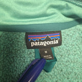 Patagonia Quarter Zip Pullover Womens M Sweatshirt Gorp Core Teal Blue Fleece