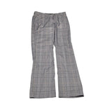 Lee Womens Straight Leg Pants Mid Rise Flex Motion Business Womens 10 Gray Plaid
