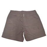 World Wide Sportsman Shorts Fishing Lightweight Summer Womens 10 Brown Pockets