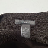 Apt 9 Skirt Womens Size 10 Brown Buttons Zip Side 16W x 23L A Line Academia