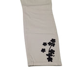 WHBM White House Black Market Pants Cropped Embelished Embroidered Womens 12