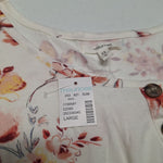Maurices Tank Top Prairie Floral Sleeveless Womens Large with Tags Ruffle Button