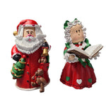 Mrs Santa Claus Christmas Statue Set Holiday Decor Vintage Kirklands Noel
