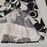 Vintage David Meister Dress Halter Womens 8 Gown Black White Zip Back USA Made
