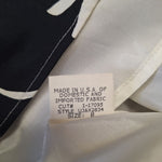 Vintage David Meister Dress Halter Womens 8 Gown Black White Zip Back USA Made